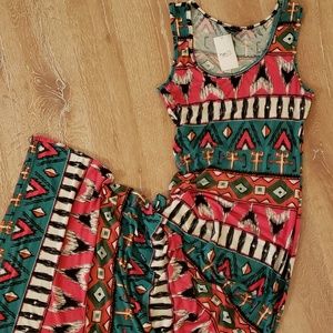 Rue 21 Long Multi-Colored dress